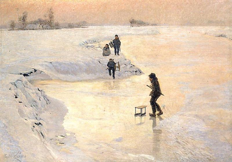 Emile Claus De ijsvogels Sweden oil painting art